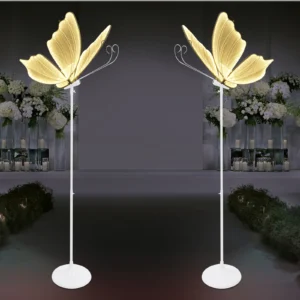 2PCS 48W Romantic Butterfly Floor Lamp