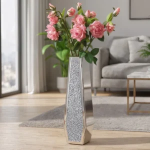 Various Crushed Diamond Mirrored Vase