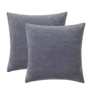 Solid Chenille Decorative Throw Pillow Set