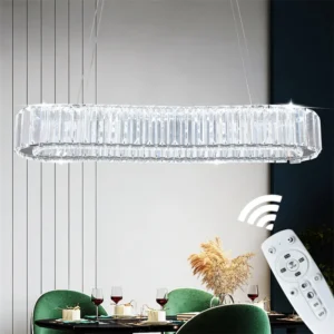 Indoor K9 Crystal Oval Ring Lamp